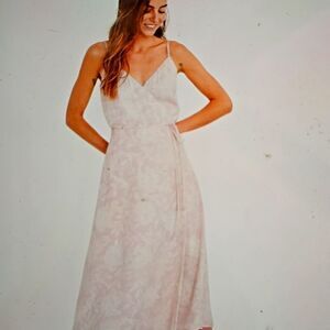 Madewell Crepe Cami Wrap Dress XS